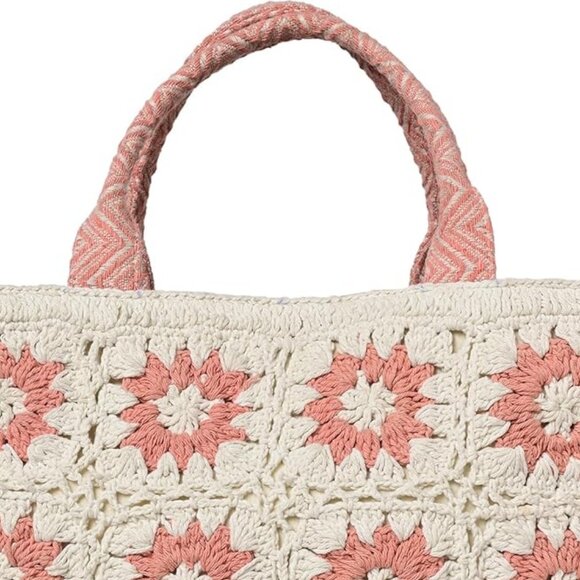 Antik Kraft Zaina Crochet Structured Box Handbag Magenta Hue 🆕📦⌚🏃💨⚡🚚 - Picture 3 of 16